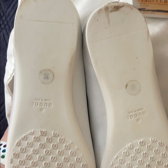 Gucci White Gomma Nappa Iris Sz 32 - Picture 8 of 14
